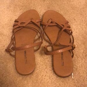 Tan sandals